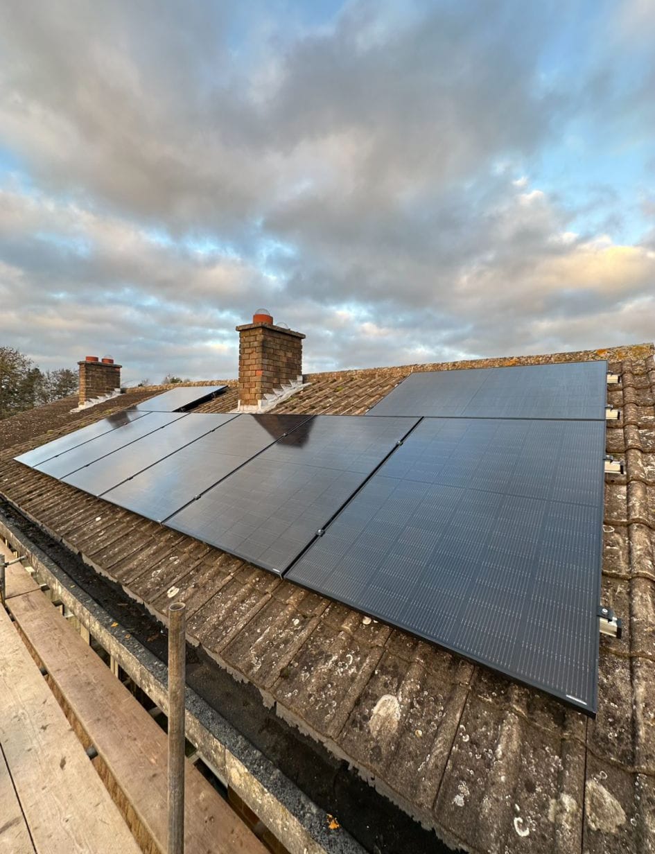 Solar panel system installation in Grantham